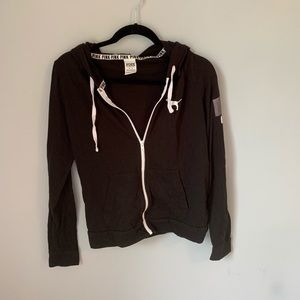 VS Pink Lightweight Zip Up Hoodie